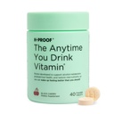H-PROOF Le chaque fois que vous buvez de la vitamine, de la santé du foie et de l'immunité support avec électrolytes, chardon de lait et vitamines B & C - 40 comprimés à croquer (20 portions), végétalien, cerise noire