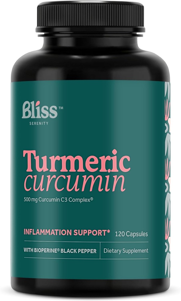 Kurkumin C3 Complex 500 mg, Enhanced with Black Pepper for Better Absorption; Kosher Certified, Non-GMO und Gluten Free - Standardized 95% Curcuminoids - 120 VegCaps