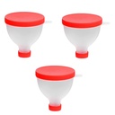 gofidin 3PCS 200ML Tragbares Protein-Pulver-Supportable Fill Funnel Gym Partner für Wasserflasche Fitness Protein Shaker Bottle Nutrition Storage Container