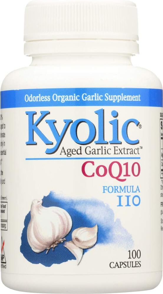Extrait d'ail avec co-Q-10 Formule 110, 100 capsules