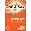 Un giorno Multivitamina femminile, Supplemento con vitamina A, Vitamina C, Vitamina D, Vitamina E e Zinco per il supporto sanitario Immune, B12, Biotina, Calcio e Altro, Tablet, 100 conteggio