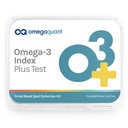 Omega Quant Omega-3 Index Plus Test Kit - Messt die Blutspiegel von Omega-3, Trans Fats und Omega-6:Omega-3 Ratios | Das Original Omega-3 Bluttest Home Kit