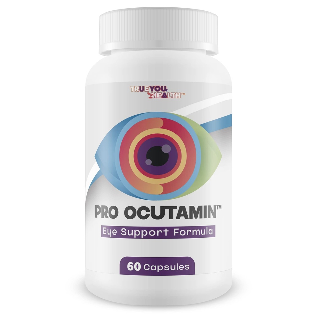 Pro Ocutamin - Formule de soutien pour les yeux - Soutenir une vision saine - Aide Réduction de la souche oculaire, vision trouble, douleur oculaire - Aide contre les effets de la lumière bleue - Supplément santé de la vision - Voir clairement Jour et nuit