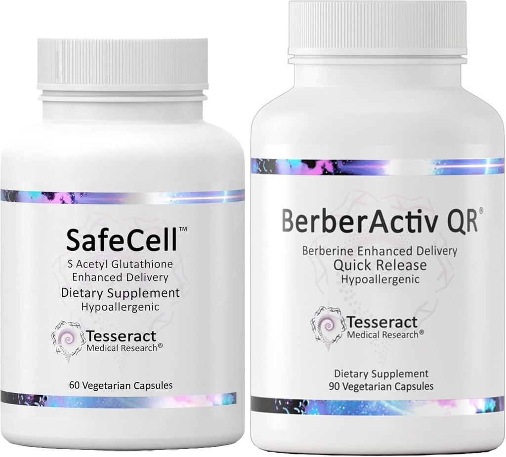 Master Antiossidante e supporto immunitario, S-Acetyl Glutathione Supplemento per Neuro Health Support & Berberine Immune Support Supplement