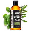 Leven Rose Beard Wash Shampoo von Ranger Grooming Co, Sulfate Free Natural Beard Cleanser & Conditioner für Männer, Teebaum & Pfefferminz für Wachstum & Verdickung, Paraben Free 4 oz