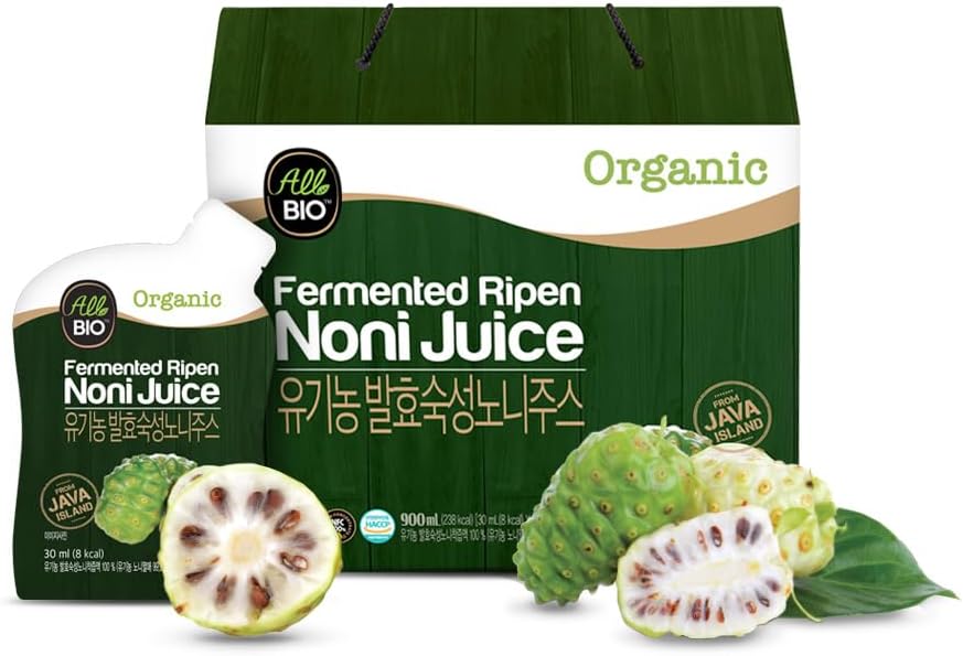 Java Organic NONI Juice Extract - 1 fl oz x 30 Daily Pack - 100% Fermentato da ALLBIO