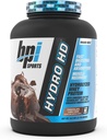 BPI Sports Hydro HD - Polvere di proteine del siero di latte idrolizzata al 100% - Crescita muscolare, Recupero, 25g di proteine idrolizzate, Carbo basso, Basso zucchero, Assorbimento rapido (68 Serve, Torta di lava di cioccolato)