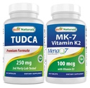 Meilleurs naturels TUDCA 250mg et vitamine K2 (MK7) avec D3