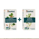 Himalaya Organic Ashwagandha + Organic Bacopa Brain Booster Kit, Ashwagandha 670 mg per Energy Boost & Stress Relief + Bacopa 750mg Nootropic Brain Booster per Mental Focus, Memoria e Clarity