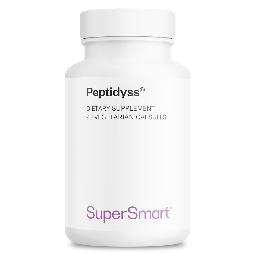 Supersmart - Peptidyss 1200mg al giorno (Patented & High Potency) - Fish Protein Hydrolysate Supplement - Peptides & Amino Acids Complex | Non-GMO & Gluten Free - 90 capsule vegetariane