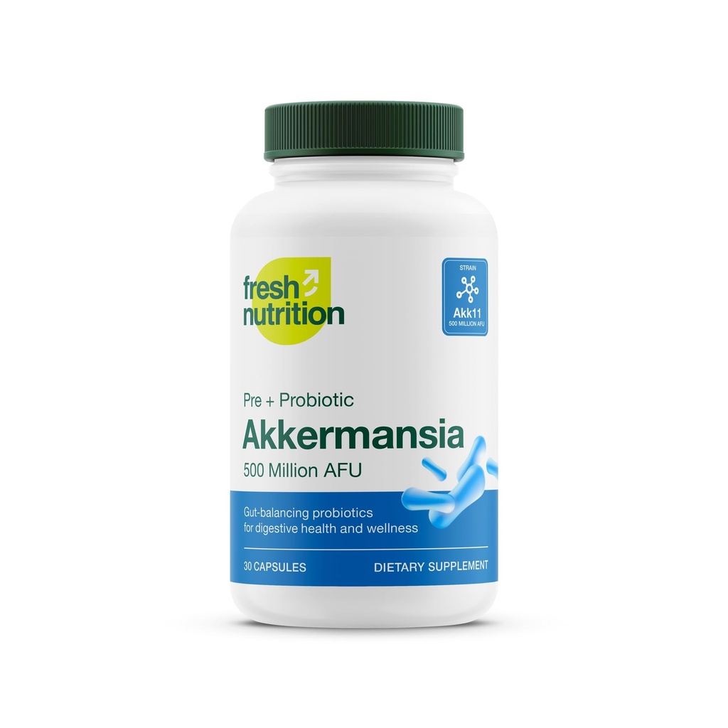 Akkermansia Muciniphila Probiotic 500M AFU per la produzione GLP-1 - Pre + Integratore Probiotico - 30 capsule