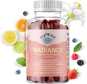 myPEAK Radiance Vegan Collagen Booster e Superfruit Gummies, Collagen Integratori con Superfruits e Skin-Enhancing Nutrienti, Hair Skin e Vitamine per Bellezza, 60 Gummies