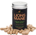 Lion's Mane Mushroom, 60 Kapseln | 500mg Jeder, Nerve Growth Factor (NGF) & Nootropic (Focus, Memory, BDNF), Hot Water Extract, Wood Grown, Fruiting Bodies, 30% Beta-D-Glucans