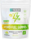 Zhou Hydro-Fuel Gummies - Gomma Electrolyte, Cuciture di sale di idratazione con sodio, Potassium & Magnesium Chewables, Energy & Endurance for Women & Men - Lime di limone, 60 Gummies di verdure