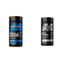 MuscleTech Muscle Builder with 400mg Peak ATP and Platinum Multivitamin with Amino Support Matrix and Vitamin C - Muscle Building and Immune Support Supplement Bundle for Men and Women