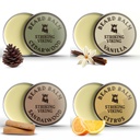 Bart Balsam für Männer - Blätter in Bart Conditioner - Styling Balm mit natürlich abgeleiteten Bart Butter, Argan & Jojoba Öle (1 Unze (Pack von 4), Citrus, Vanille, Sandalwood, & Cedarwood)