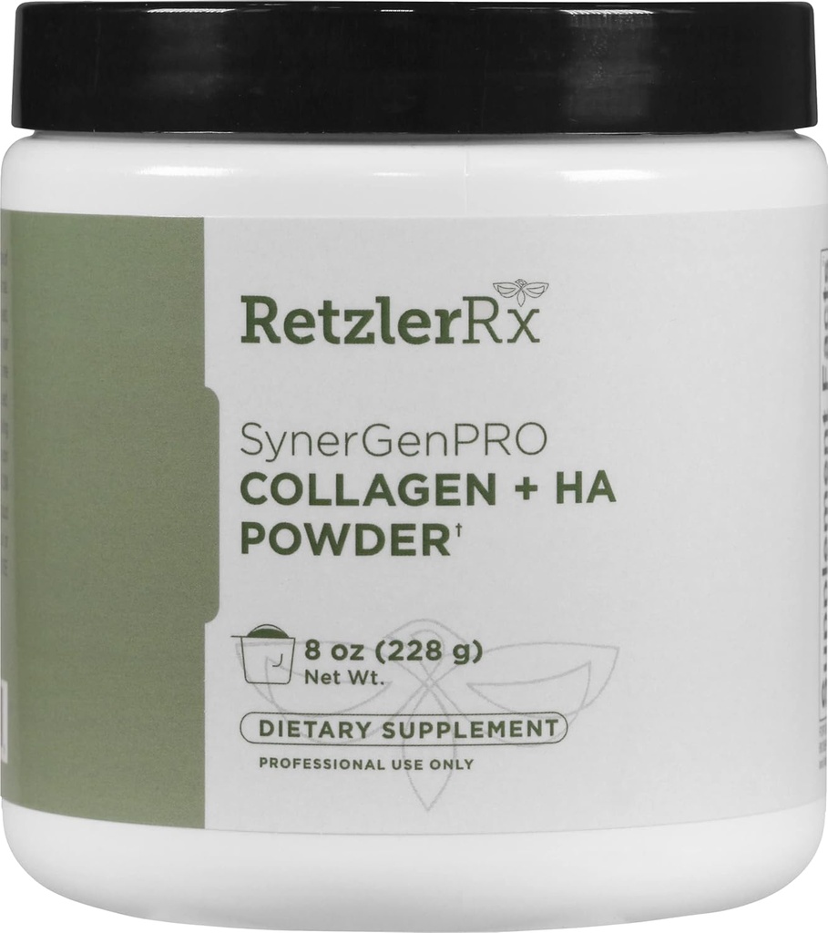 SynergyGenPro Collagen + HA Bulk Powder by Dr. RetzlerRxTM - Supporto avanzato per la pelle e la mobilità con Fortigel®, Tendoactive®, Mobilee® & TRAACS® Magnesium Bisglycinate