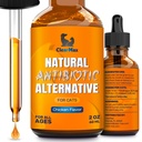 Antibiotico del gatto per aiutare con la tosse & Allergies – Antibiotici per i gatti ad aiutare con UTIs e Momenti digestivi – Supporto per giunti HIPS & – Gusto di pollo attraente – Bottiglia da 2 Oz