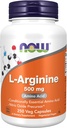 JETZT L-Arginin 500 mg,250 Veg Kapseln (Verpackung kann variieren