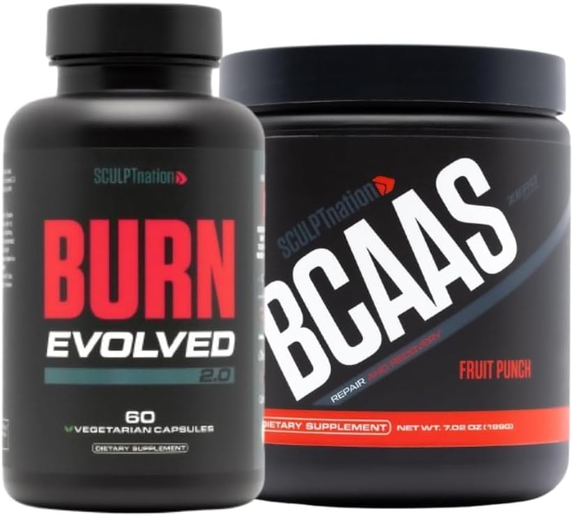 Sculpt Nation di V Shred Burn Evolved 2.0 e BCAA polvere frutta Punch Bundle