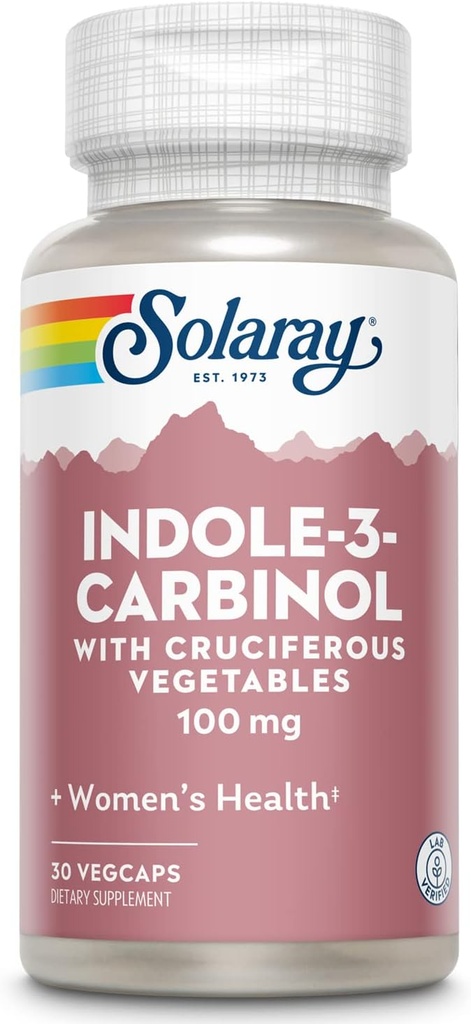 SOLARAY Indol-3-Carbinol 100mg | 30 Kapseln