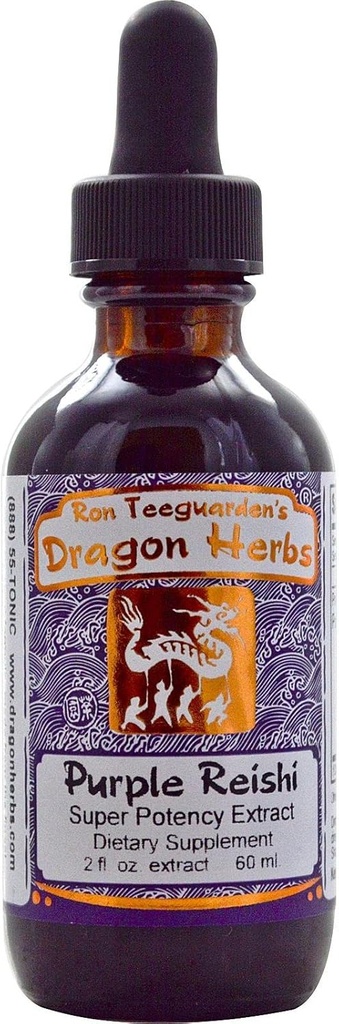 Erbe di drago - Gocce di Reishi viola - 2 Fl oz