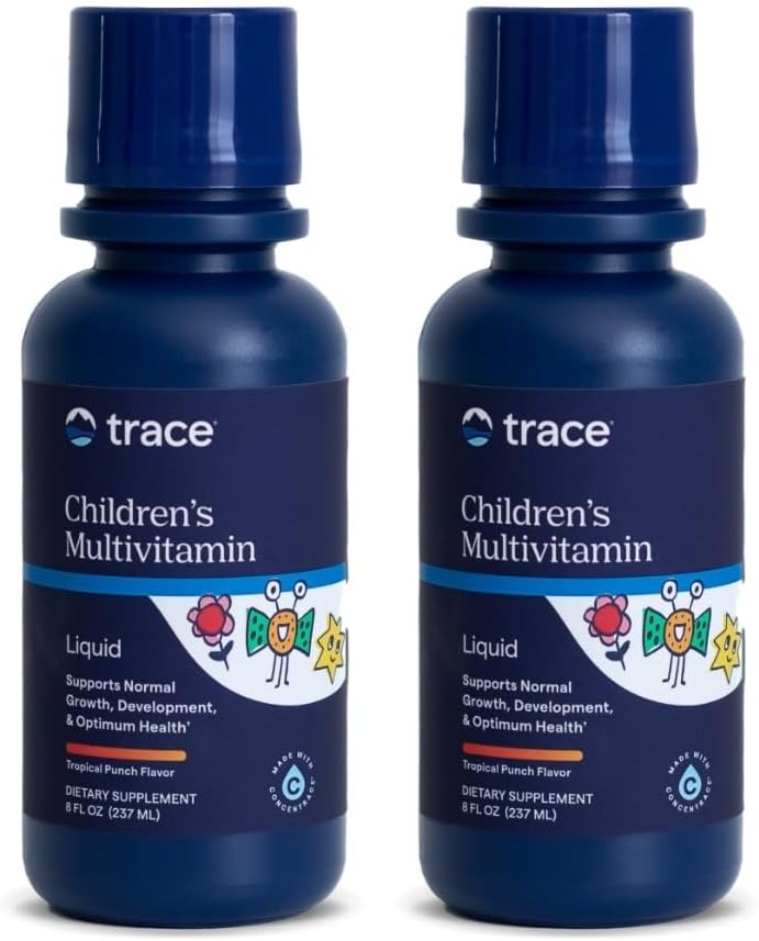 Integratore multivitaminico del bambino con vitamina C, zinco e minerali | Supporta le ossa sane e l'immunità nei bambini | Natural Citrus Punch Flavor | 96 Servings, 8 fl oz (2 Pack)