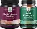 Natura Artigianato Bundle di Multi Collagen Protein Powder per Donne e Uomini - Hair Skin e Unghie Vitamine e DIM Complex Uomini e Donne