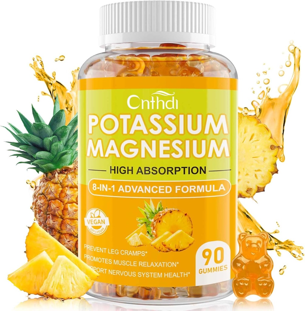 Magnesium Glycinate Gummies 500mg | Relaxation Calm Magnesium Gummies | Sugar-Free | Non-GMO | Gluten-Free | Vegan-Friendly für Erwachsene & Kinder