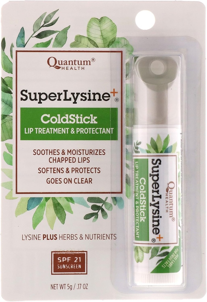 Quantum Health Lysine+ Coldstick, SPF 21, 0.17 Unzen (Pack von 2)