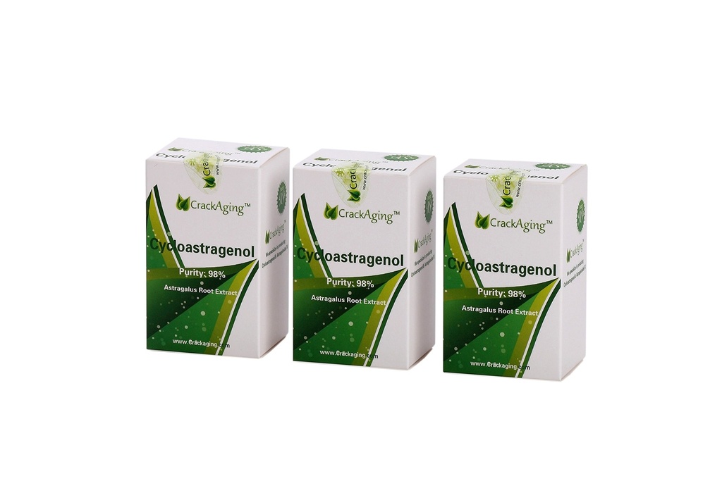 Crackaging Super-Absorption Cycloastragenol 98% 5mg 360 Kapseln in 3 Flaschen Anti-Aging & Telomerase Aktivierung Long-Term Health Supplements