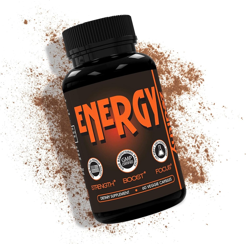 Pillole di caffeina, alternativa ad una bevanda di energia, gel di energia o gommoni di energia, integratori di energia naturale, pillole di energia con sambuco