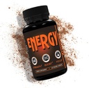 Pillole di caffeina, alternativa ad una bevanda di energia, gel di energia o gommoni di energia, integratori di energia naturale, pillole di energia con sambuco