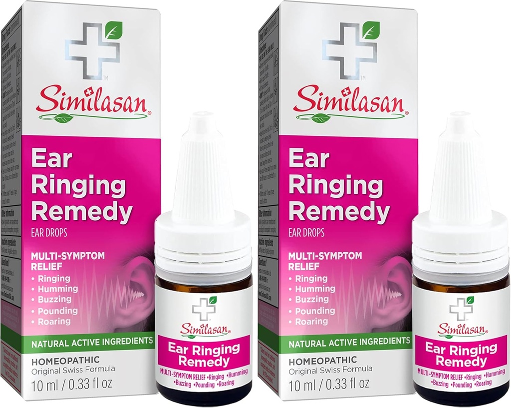 Similasan Ohrring Remedy Tropfen 0.33 Unze, für Temporäre Multi-Symptom Relief von Lärm in den Ohren, Ring Ohren, Buzzing Ears, Roaring Ears, Humming Ears, und andere Sounds in den Ohren