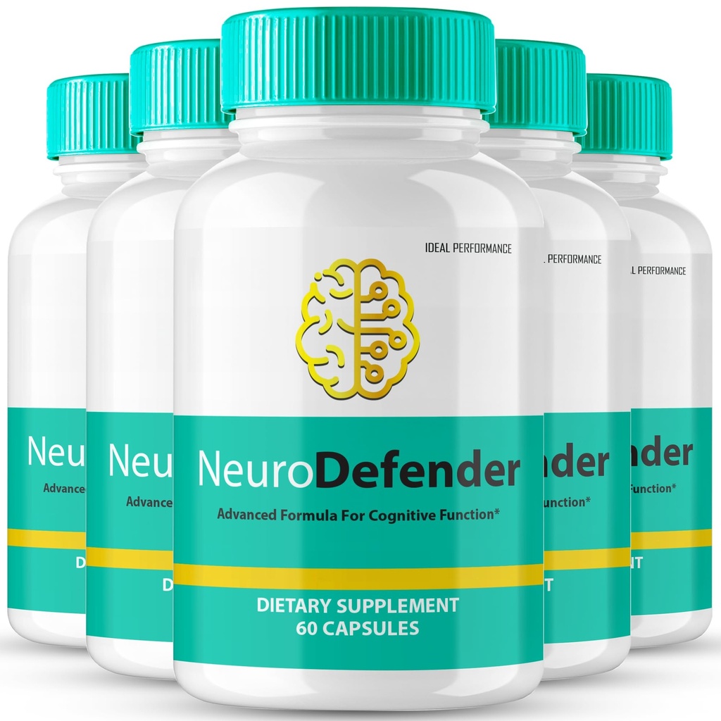Neuro Defender Brain Ergänzungen für Gedächtnis- und Fokuskapseln NeuroDefender Advanced Formula Brain Health Support Pills, Extra Strength Nootropics Neuro Defender Alle natürlichen Bewertungen (5 Pack)