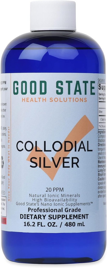 Good State Liquid Ionic Silver (96 Portionen bei 100 mcg - 16 fl oz)