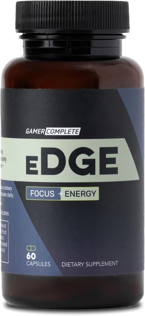 Edge, Gehirn, Energie und Fokus-Ergänzung | Nootropic Kapseln zu erhöhen Leistung, Konzentration und Kraftstoff Körper & Geist mit Vitaminen für Psychische Klarheit und Energie | 60 Kapseln