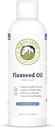 Huile de lin : huile de lin biologique pour chevaux - supplément de cheval d'huile de lin avec romarin riche antioxydant et oméga 3, 6 acides gras pour Cardio, Imune, peau et manteau Santé-16 Oz