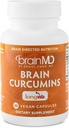 BRAINMD Brain Curcumins - 30 Vegan Kapseln - mit Longvida Curcumin - Glutenfrei - 30 Portionen