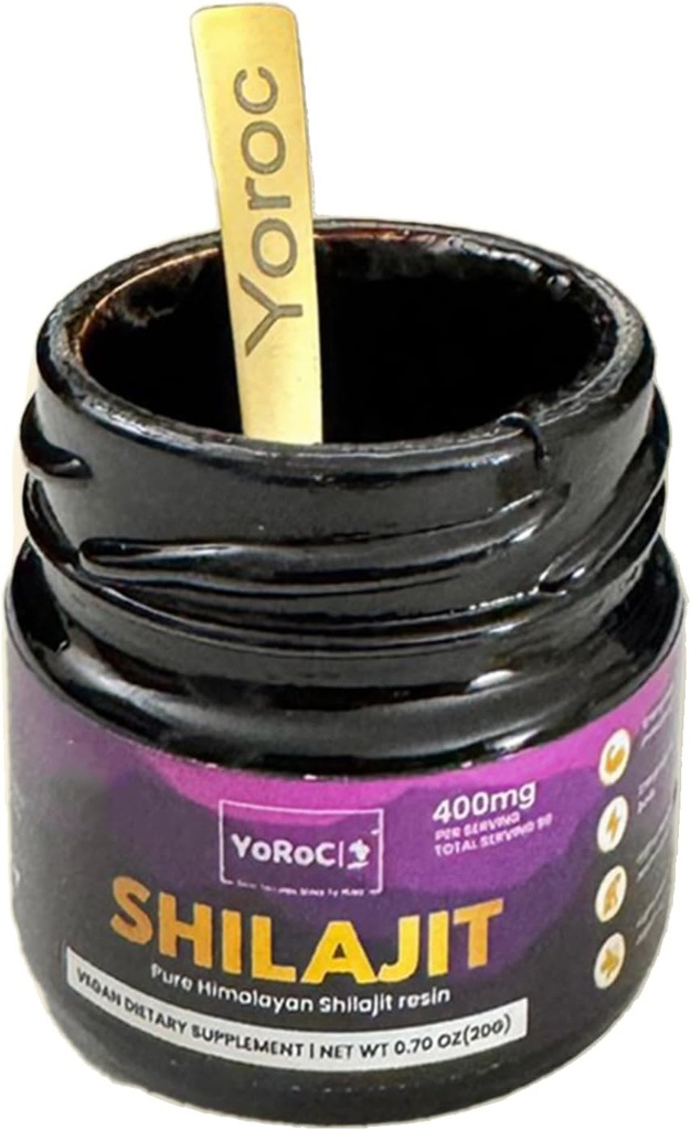 Shilajit, Résine pure Himalayan Shilajit, Supplément alimentaire, Net Wt 20gm(0.70oz)