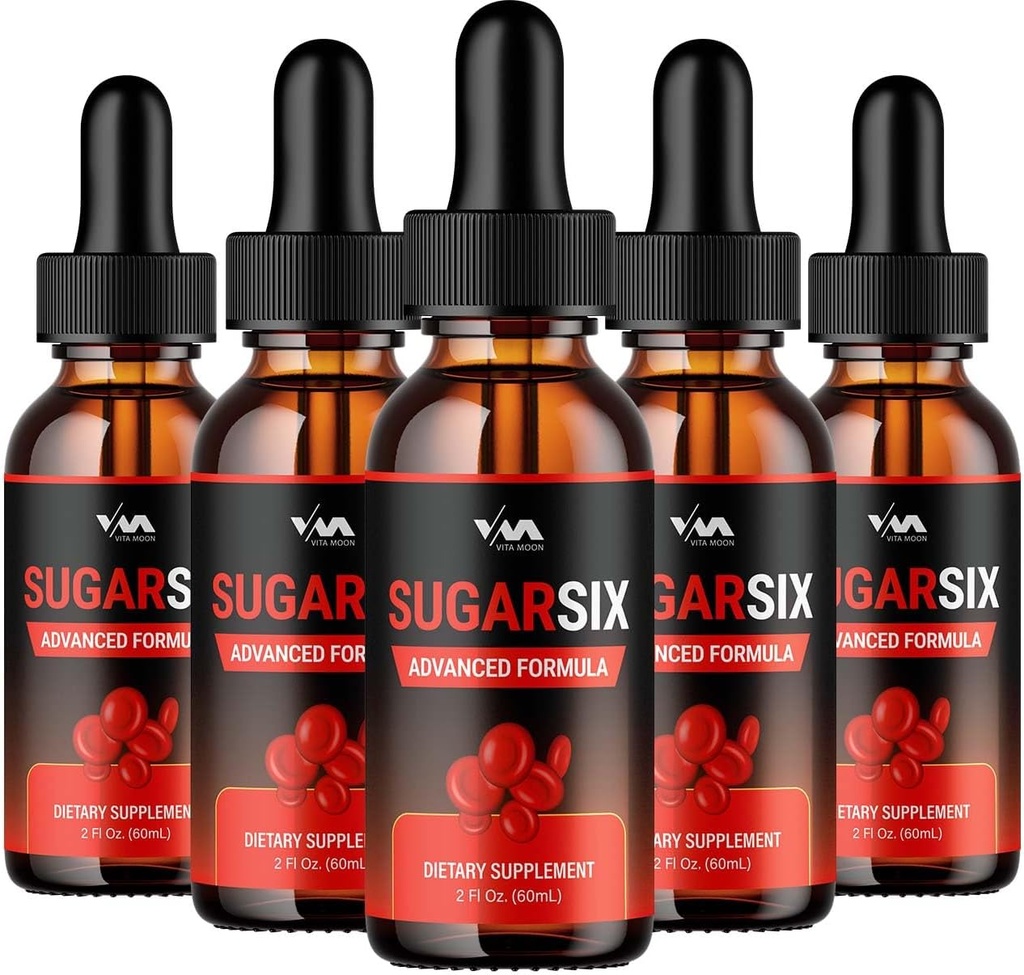 (5 Pack) SugarSix Drop Healthy Vitamin Support Supplement - Sugar Six Advanced Formula, Sugar Six 24 Hour Liquid, SugarSix Energy and Extra Strength Reviews, 5 Monate Versorgung
