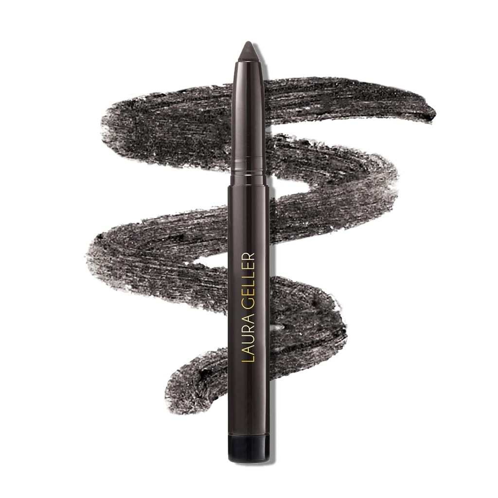 LAURA GELLER NEW YORK Kajal Longwear Kohl Eyeliner Bleistift - Deep Charcoal Kohl - Koffein und Vitamin E - Glatte & Blendable Liner - Eingebauter Sharpener