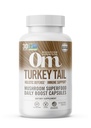 Om Mushroom Superfood Turchia Tail Mushroom Capsule Superfood Supplemento, 90 Conte, 30 giorni, Supporto immunitario, Polysacchrides, Beta-Glucans, Gut Health & Holistic Defense Mushroom Supplement