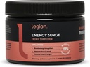 LEGION Energy Supplement - Polvere non aromatizzata di bevanda di energia - Polvere di caffeina con Taurine & Vitamina B Complex - Polvere di energia naturalmente addolcita per bevande di energia sana (120g)