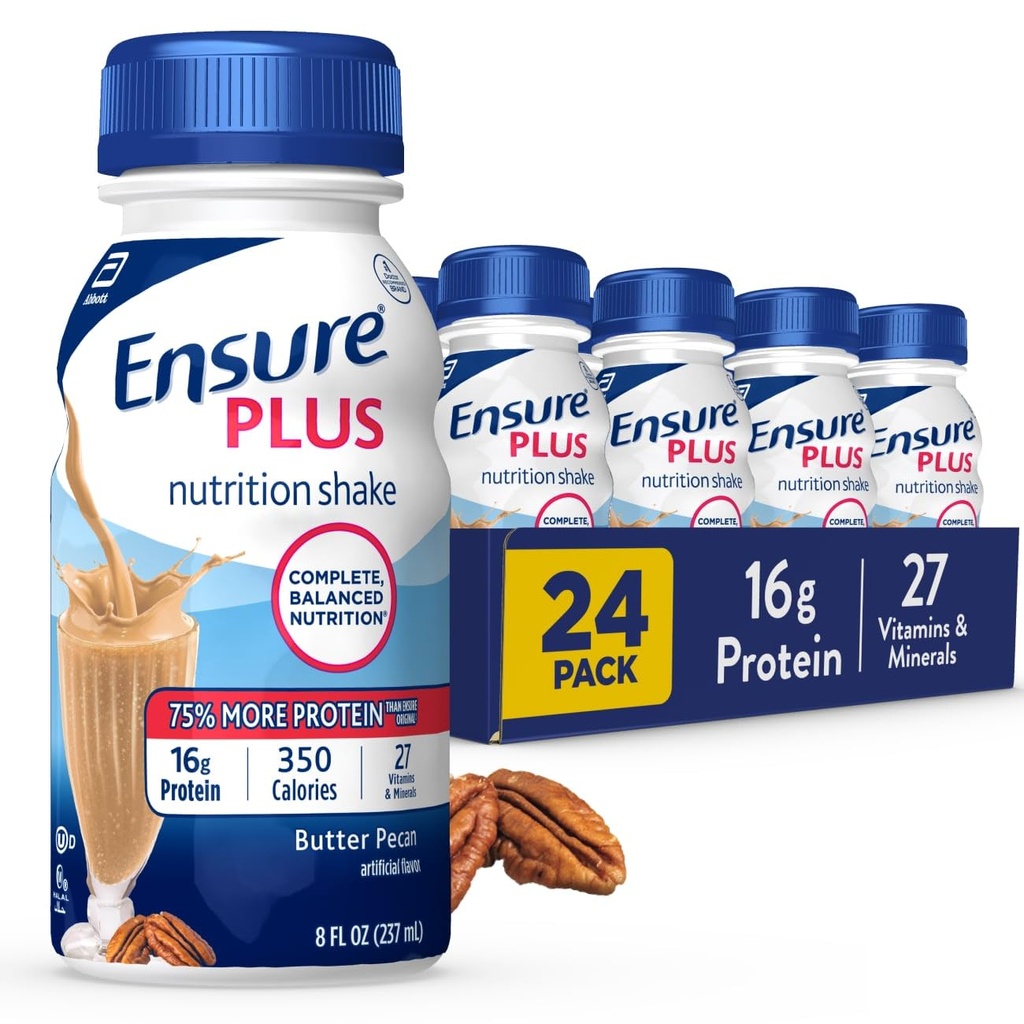 Assure Plus Beurre Pecan Nutrition Shake.