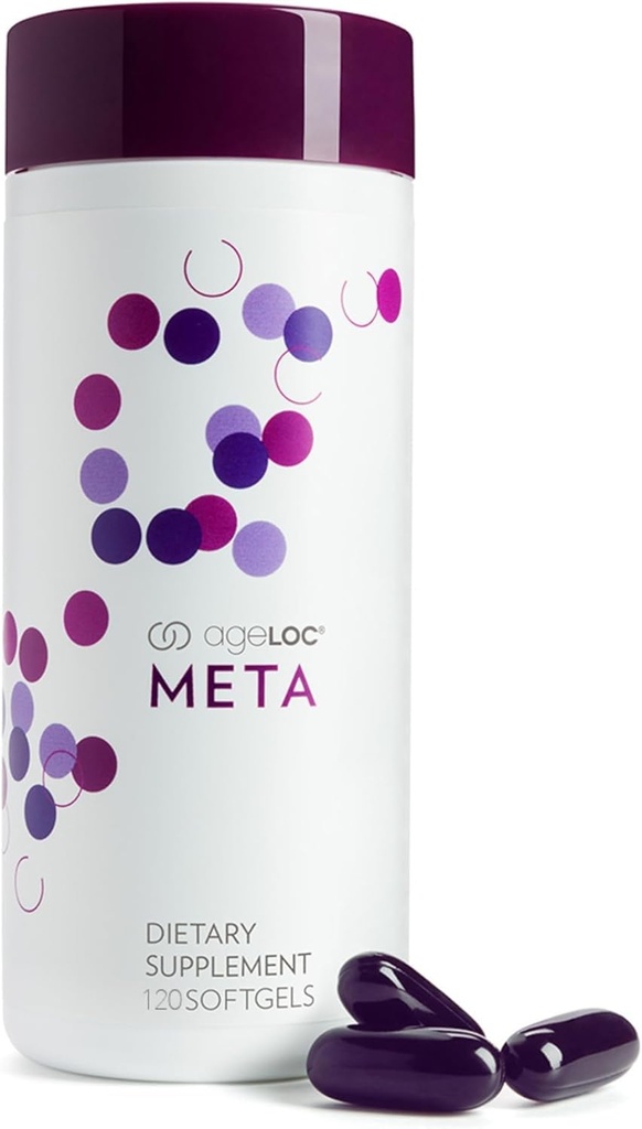 Nu Skin ageLOC Meta | Supplemento dietetico Premium | Advanced Soft Gel Capsule Promuovere la salute metabolica, il supporto immunitario, la difesa antiossidante, e la salute migliorata del fegato