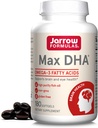 Jarrow Formulas MaxDHA - 180 Softgels - High Purity Fish Oil - Supplement unterstützt Gehirn- und Augengesundheit - Konzentriert in Omega-3 Fettsäuren & angereichert in DHA - 90 Portionen