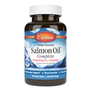 Carlson - Huile de saumon complète, 700 mg Oméga-3s + Astaxanthine, Soutien cardiovasculaire, Fonction cérébrale et santé articulaire, 60 Softgels