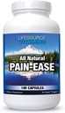 LifeSource Vitamins All Natural Pain Ease – 20 Erbe e enzimi sinergici che naturalmente e sicuro supportano: mal di testa e migraine - Ginocchiere – Spalle – Giunti – Dolore alle gambe – Tensione