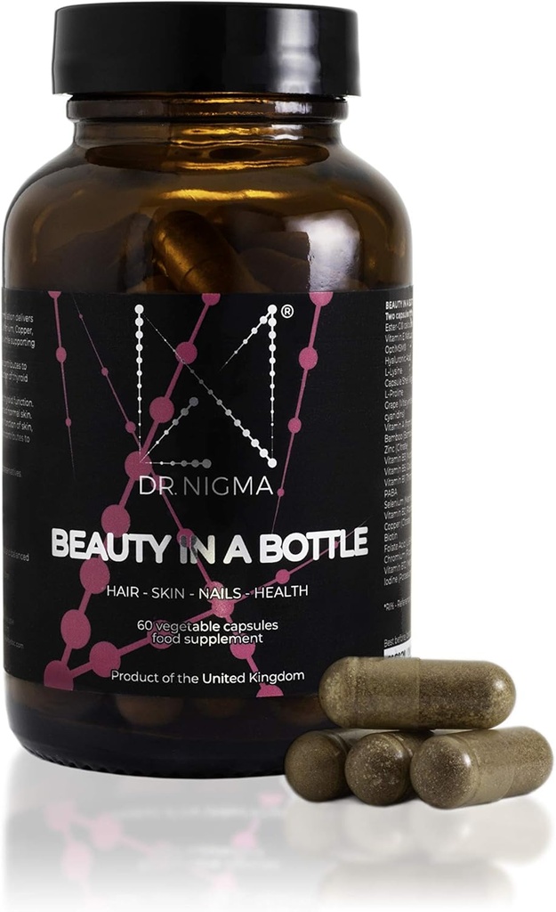 Dr. Nigma, Capelli, Pelle e Unghie, Bellezza in una bottiglia, 60 capsule supplemento